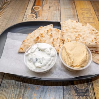 Tzatziki & Hummus & Grilled Pita